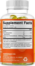Vitamatic Sugar Free Vitamin D3 50,000 IU Weekly Supplement - 120 Pectin Based Gummies - Vitamin D Capsules for Bones, Teeth, and Immune Support (50000 IU)
