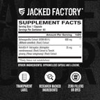 Jacked Factory Ashwagandha Root Extract (KSM-66 Ashwagandha) w/ 5% Withanolides - Supplement for Natural Stress Relief, Cognitive Function, Vitality, and Mood Support - 60 Veggie Capsules