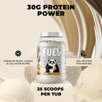 Underground Bio Labs Panda Fuel Premium Protein Whey,Hydrolyzed Collagen,Casein,Probiotics, Enzymes, Keto Friendly,Time Release, 25 Servings (2.5 Pound, Vanilla Ice Cream)