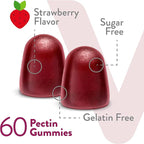 VITEEY Vitamin B Complex Gummies with Vitamin C, Sugar Free - Energy, Metabolism & Nerve Health - B6, B12, Folic Acid, Biotin - Vegan, Gelatin Free, GMO Free - Tasty Chewable Strawberry Flavored Gummy