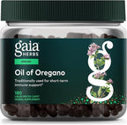 Gaia Herbs Oil of Oregano - Immune & Antioxidant Support Supplement - with Oregano Oil, Carvacrol & Thymol* - 180 Vegan Liquid Phyto-Caps (180 Servings)