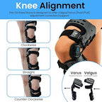 Comfyorthopedic UPGRADED Single Side OA Medial Unloader Knee Brace for Men and Women Osteoarthritis & Arthritis Pain Support, Bone on Bone Joint Offloader L1851 L1843 Built-in Hex Key, Fits Up To 32in Plus Size Thigh Left