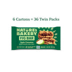 Nature’s Bakery Whole Wheat Fig Bars, Apple Cinnamon, Real Fruit, Vegan, Non-GMO, Snack bar, 6 Count (Pack of 6)