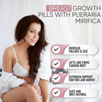 Breast Enhancement Pills and Estrogen Supplement for Women, Men & Trans – Breast Enlargement Pills for Women and Transgender - 60 Breast Growth Pills with Pueraria Mirifica - Bigger Breast, Big Boobs