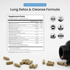 NutraChamps Mullein Leaf Extract for Lung Detox Extra Strength Lung Cleanse for Smokers, Mullein Capsules Lung Support Supplement for Respiratory Lung Health