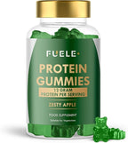 Protein Gummies – 12g High Protein Snack, Zesty Apple Flavor, No Added Sugar, Whey Protein Gummies, Supports Muscle Recovery, Post Workout Supplement (60 Gummies)