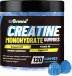inGreens Creatine Monohydrate Gummies 6g per Serving, Sugar Free Creatine Supplements for Men & Women, Chewable Creatine for Muscle Growth, Strength, Energy & Recovery, Gluten Free, 120 Count