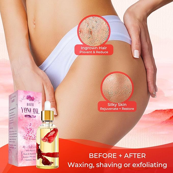 Yoni Soap Bars & Natural Yoni Oil Set, Natural Yoni Oil Vaginal Wash for Women Feminine Wash Vaginial Deodorants pH Balance, Eliminates Odor, Feminine Oil 30ml/1 oz, 2Pcs 3.53 oz Vaginal Care Soap