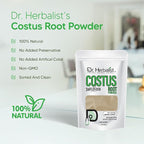 Dr. HERBALIST | 100% Natural Root Powder 200g (7.05 oz) | Premium Quality for Traditional Use, DIY, Herbal Blends & Wellness Rituals (Costus Root Powder)