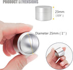 Portable Daily Pill Case, Heavy Duty Aluminium Alloy Round Pill Box, Waterproof Travel Pill Organizer, Pocket Purse Medicine Vitamin Holder EDC Container for Outdoor Camping Working