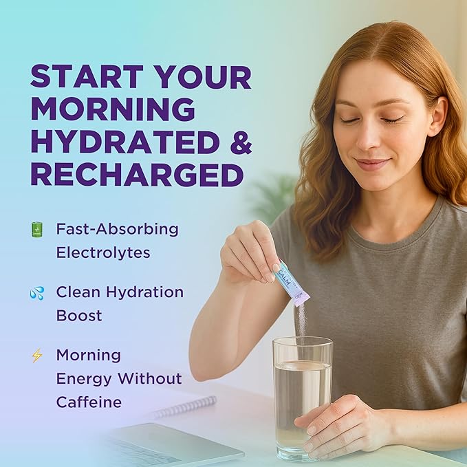 Keto Vitals Calm Magnesium Powder Packets Plus Electrolytes - Calming Drink Mix for Sleep - Natural Magnesium Glycinate Supplement with Ashwagandha KSM 66, L Theanine & Vitamin D - 30 Servings