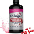 NeoCell Liquid Collagen, Skin, Hair, Nails and Joints Supplement, Includes Fruit Juice Concentrates and Green Tea Blend, Pomegranate, 16 oz., 1 Bottle