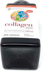 youtheory Collagen Plus Biotin, 390 Tablets (5 Pack)