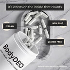 BodyDEO Body Deodorant Pills with Chlorophyll, Parsley & Peppermint – 60 Capsules – Internal Deodorant Pills for Women & Men – Body Odor Eliminator & Deodorizing Supplement for Total Freshness