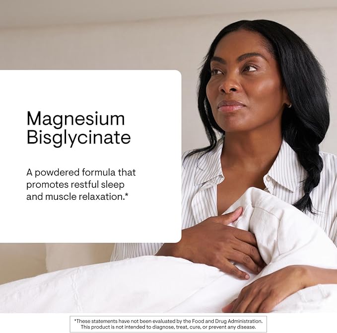 THORNE - Magnesium Bisglycinate - Powdered Magnesium Formula - Supports Restful Sleep, Muscle Relaxation, Heart Health & Metabolism* - NSF Certified for Sport - Gluten, Dairy & Soy-Free - 30 Servings