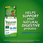 Beano To-Go Digestive Enzyme Tablets, Food Enzyme Dietary Supplement for Gas Prevention and Bloating Relief When Eating Hard-To-Digest Foods, 12 Tablets