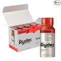 Ryde: Energize Shot | Tropical Flavor | Green Tea Caffeine, Taurine, Ginseng Extract & B Vitamins | 0 Calories, 0 Sugar | 2 FL OZ Shots | Boosts energy* (8 Pack)