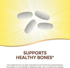 Nature’s Way Alive! Calcium Bone Support Tablets*, Max Absorption Calcium Supplement with Vitamins D3, K2, & Magnesium, Promotes Bone Health and Bone Density*, Gluten Free, 60 Tablets