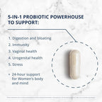 Metagenics UltraFlora Complete Women's Probiotic - Shelf-Stable 5-in-1 Multi-Benefit Formula for Digestive, Immune, Vaginal, Urogenital & Microbiome Health* - 30 Capsules