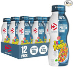 Dymatize Performance Protein Shake, Fruity Pebbles, 30g Protein, 6.2g BCAA for Muscle Recovery, No Added Sugar, Low Fat, 24 Vitamins and Minerals, Gluten-Free, Ready to Drink, On-the-Go Snack, 11.5fl oz, 12 pack