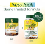 MegaFood Vitamin B12 Energy Gummies - Vegan - With Methyl B12 Vitamins to Support Cellular Energy Production - Ginger - Daily Vitamin B12 Supplement - USDA Organic - 70 Gummies, 35 Servings