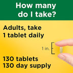 Nature Made Multivitamin Tablets with Iron, Multivitamin for Women and Men for Daily Nutritional Support, Nature Made Multi Vitamins for Adults, 130 Tablets, 130 Day Supply