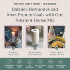 Hormone Balance Protein Powder – PMS & Perimenopause Relief for Cramps, Bloating & Mood Swings – Vegan Plant Based Superfood – 7 Servings