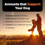 Nutri-Vet Skin & Coat Biscuits for Dogs, Tasty Dog Treat, Skin and Coat Supplement, Omega 3 Fish Oil, Made with Omega 3 and Biotin, Fish Oil Treat for Pets, Chicken & Krill Flavor, 16 oz