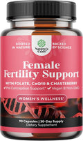 Fertility Supplements for Women with Inositol & Folic Acid - Preconception Vitamins for Women for Hormone Balance with L-methylfolate, B12, Vitamin D3, Iodine, Selenium, zinc and CoQ10 - 90 Count