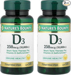 Nature's Bounty, Ultra Strength D3-10,000 IU, 72 Softgels (2pack)