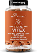 Vitex Pure 400 Mg Chasteberry – Natural PMS Support, Balance Hormones, Regulate Cycle, Promote Skin Health – Full-Spectrum & Standardized – 60 Vegan Soft Capsules