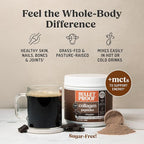 Bulletproof Chocolate Collagen Peptides Powder with MCT Oil, 14.3 Ounces, Grass-Fed Collagen Protein for Skin, Bone and Joint Support, Pasture Raised, No Added Hormones