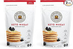 King Arthur, Keto Wheat Pancake Mix, Sourced Non-GMO, Certified Kosher, Keto Friendly, 12 Oz, Packaging May Vary (Pack of 2)