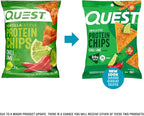 Quest Nutrition Chili Lime Tortilla Style Protein Chips, 20g Protein, 3g Net Carbs, Low Carb, Gluten Free, 1.1 oz (Pack of 12)