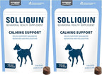 Nutramax Solliquin Calming Support for Dogs, Behavioral Health Supplement with L-Theanine, Magnolia/Phellodendron, and Whey Protein Concentrate, Soft Chews, 75 Count (Pack of 2)