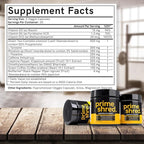 PrimeShred: Fat Burner for Men, Natural Appetite Suppressant, Thermogenic Workout Metabolism Booster & Energy Supplement, Weight Management w/Green Tea, Caffeine L-Carnitine, Vegan & Soy-Free, 90 Caps