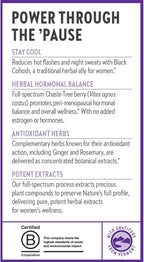 New Chapter Menopause Supplement - Estrotone Herbal Hormone Balance for Women in Perimenopause, with Black Cohosh for Hot Flash Relief & to Reduce Night Sweats + Vitex, No Added Hormones - 30 ct