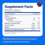 Feel Great Immune Support for Kids | Vitamin C Zinc & Elderberry Gummies | Sambucus Nigra Immunity Multivitamin | Vegetarian | 60 Day Supply