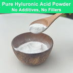 MAYKER Pure Hyaluronic Acid Powder, 1.41 oz | Low Molecular Weight, Cosmetic Grade | For DIY Serums, Creams, Moisturizers | Clear, Watery Texture After Fully Dissolved