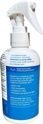 SkinSmart Antimicrobial Perineal Cleanser, Ideal for Incontinence Care and Postpartum, Removes Bacteria, 8 oz Spray