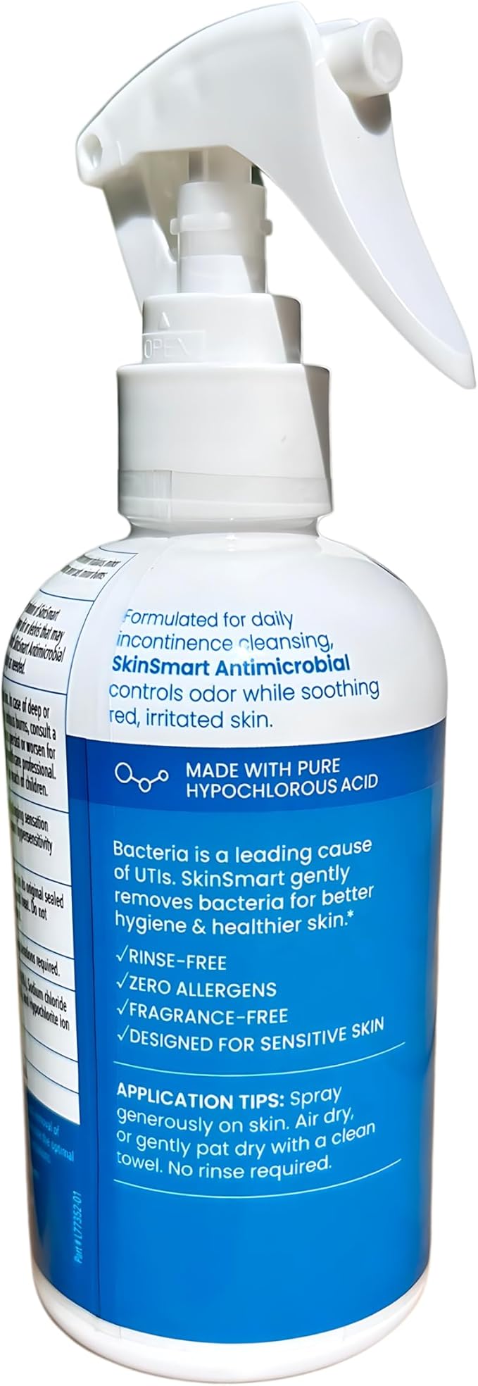SkinSmart Antimicrobial Perineal Cleanser, Ideal for Incontinence Care and Postpartum, Removes Bacteria, 8 oz Spray
