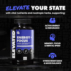 Gains in Bulk Elevated Nootropic Herbal Energy Supplements with Ginkgo Biloba, B Vitamins, DMAE, Clean Energy & Focus Supplement, Supports Digestive Health, Cognitive Brain Health, Vegan, 60 Capsules