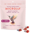 Microjoy Motivate Gummies – Energy, Stamina & Brain Support with Cordyceps Mushrooms, Maca & Vitamin B12 – Vegan, Gluten-Free, Non-GMO – Berry Flavor – 30 Servings