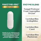 Digestive Enzymes - Super Digestive Multi Enzyme Complex for Bloating & Gut Health Support with Bromelain, Papain, Probiotics & Prebiotics - Digestion Health Support for Women & Men - 60 Capsules