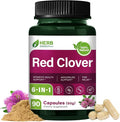 HERBENENERGYflow Red Clover Capsules, 90 Count. Women Health Supplement | Women’s Health Support, Menopause Support & PMS Relief. | Non-GMO, Vegetarian Capsules w/Black Cohosh Dong Quai.