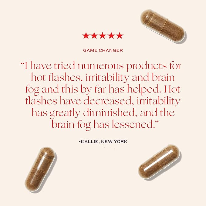 Womaness Me.No.Pause Supplement for Women - Hormone Balance for Women Perimenopause and Menopause - Ashwagandha, Pycnogenol and Bacognize for Hot Flashes, Brain Fog and Mood Hormone Free - 30 Capsules