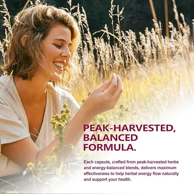HERBENENERGYflow Red Clover Capsules, 90 Count. Women Health Supplement | Women’s Health Support, Menopause Support & PMS Relief. | Non-GMO, Vegetarian Capsules w/Black Cohosh Dong Quai.
