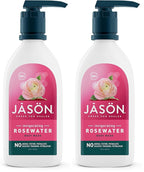 JASON Rosewater Invigorating Body Wash Women/Men, For a Gentle & Clean Feel, 30 Fluid Ounces (Pack of 2)