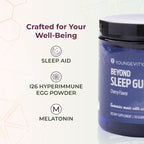 Youngevity Beyond Sleep Gummies – Plant-Derived Melatonin, GABA, L-Tryptophan, Chamomile – Supports Restful Sleep and Relaxation – Tart Cherry Flavor – 60 Vegan, Sugar-Free Gummies