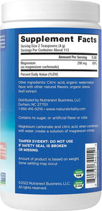 Natural Vitality Calm, Magnesium Supplement, Anti-Stress Drink Mix Powder, Gluten Free, Vegan, & Non-GMO, Watermelon, 16 oz